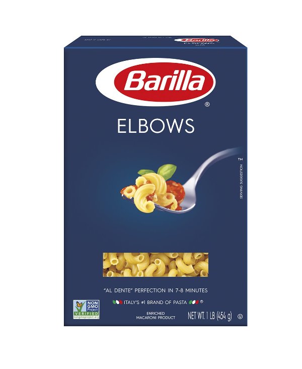 Pasta, Elbows, 16 Ounce (Pack of 8)