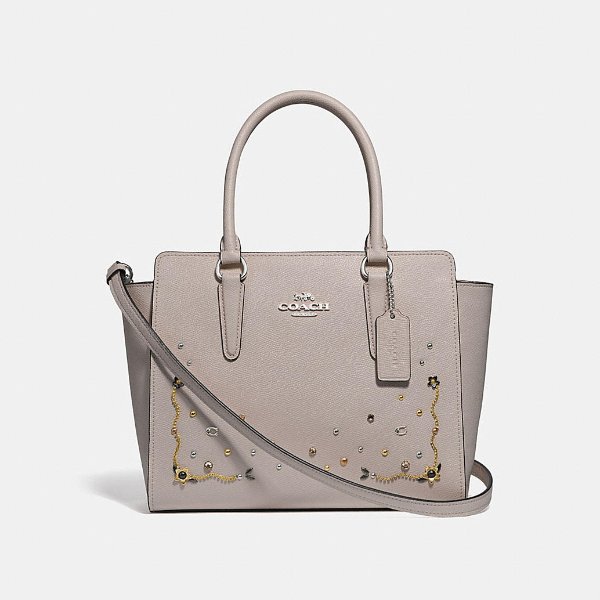 Leah Satchel With Stardust Crystal Rivets