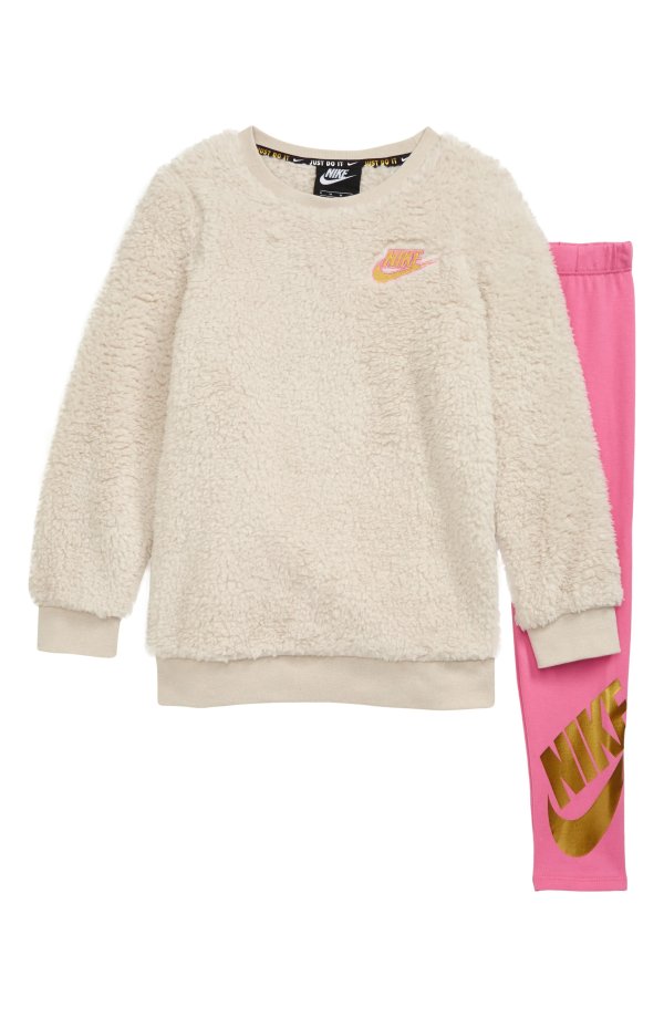 Sparkle Fleece Sweatshirt & Leggings Set
