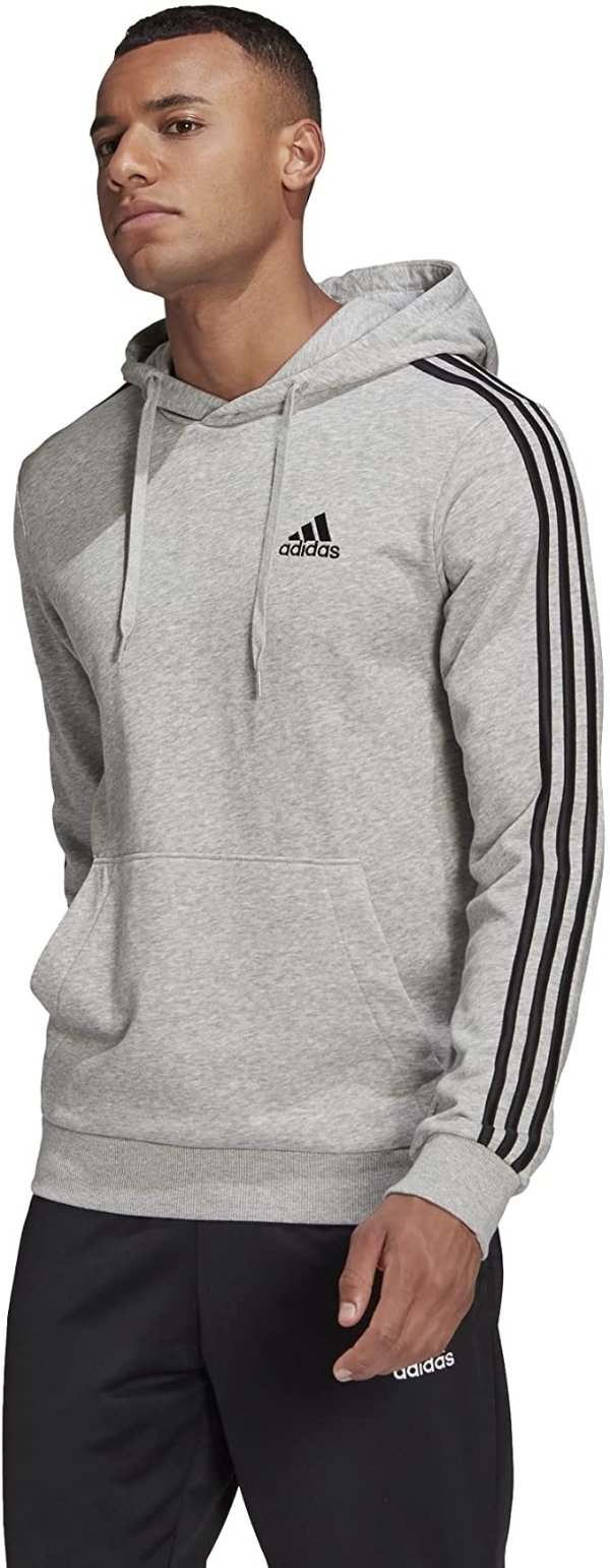 Amazon adidas Men's Essentials 3-Stripes French Terry Hoodie