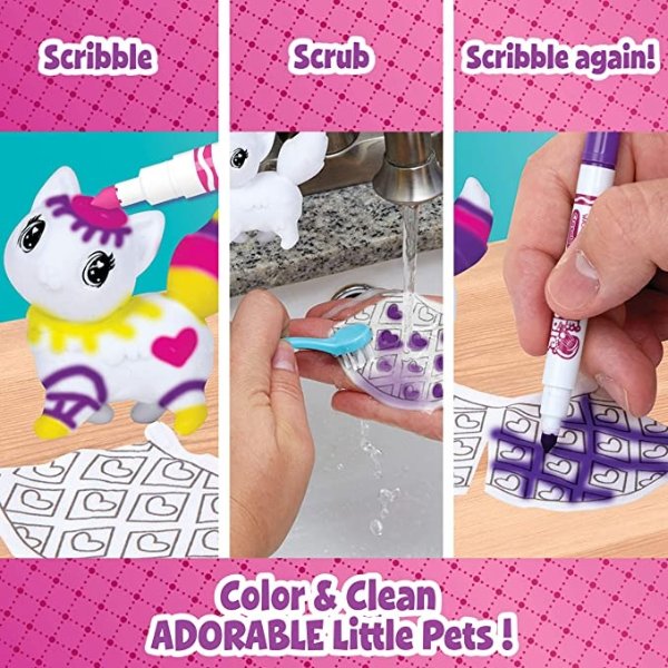 Scribble Scrubbie Princess Playset, Kids Toys, Gift for Girls & Boys
