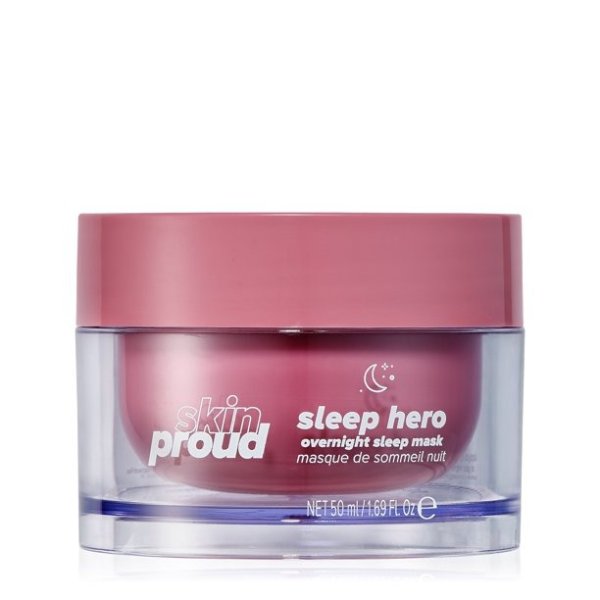 Skin Proud Sleep Hero, Overnight Sleep Mask with balancing Niacinamide, 1.69 fl oz