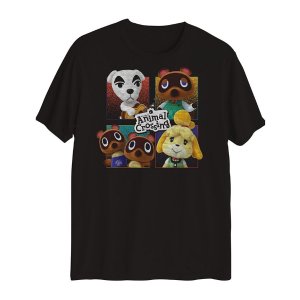 $5 Nintendo Big Boys Animal Crossing Grid Welcome T-shirt t-恤
