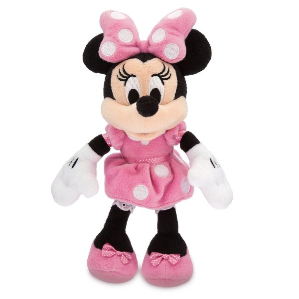 Minnie Mouse Plush - Pink - Mini Bean Bag - 9 1/2''