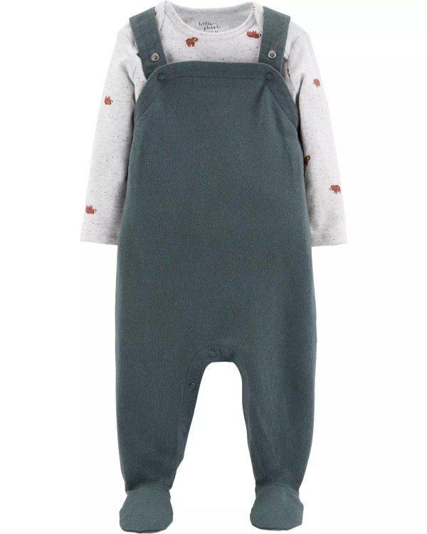 Certified Organic 2-Piece Overall Set