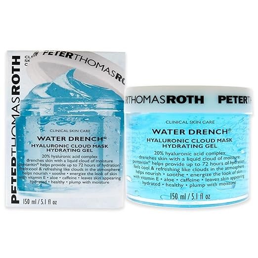 | Water Drench Hyaluronic Cloud Mask Hydrating Gel | Moisturizing Face Mask with Hyaluronic Acid, Up To 72 Hours of Hydration