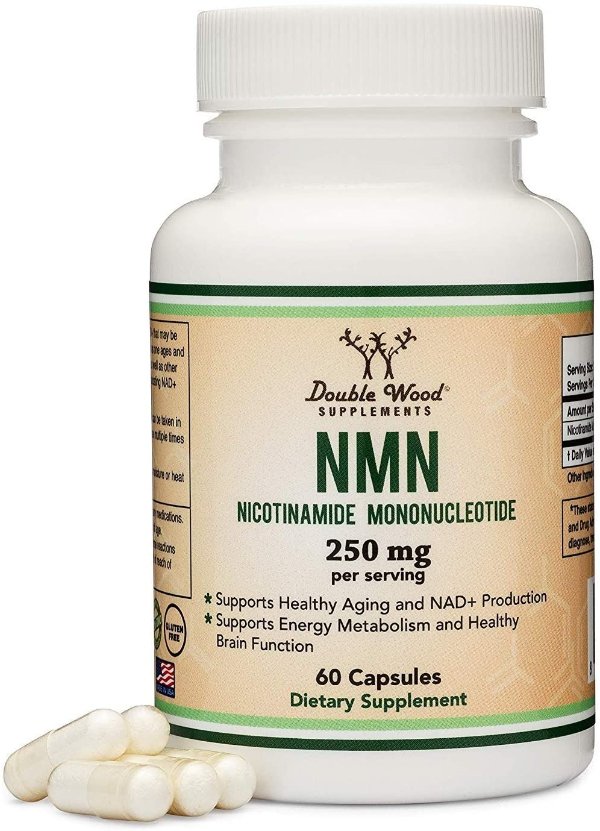 NMN Nicotinamide Mononucleotide Supplement - Stabilized Form, 250mg Per Serving (60 Capsules)