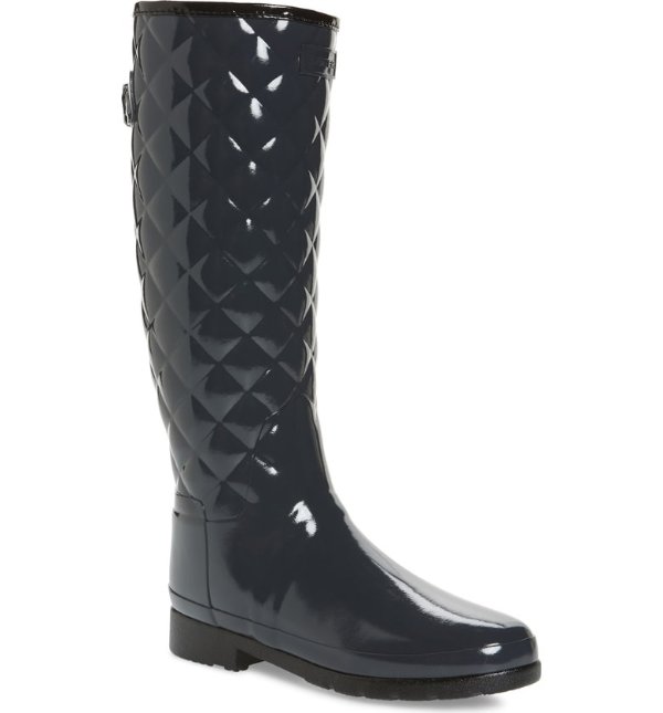 Original Refined High Gloss Quilted Rain Boot