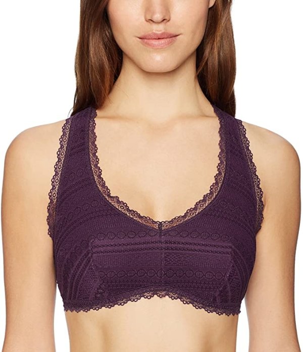 Amazon Brand - Mae Women's Pullover Key Hole Racerback Bralette (for A-C cups)