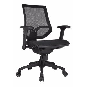 WorkPro 1000 Series Mid-Back Mesh Task Chair + 3-Prong Portfolio With 2 Pockets