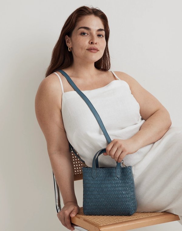 The Small Transport Crossbody: Woven Leather Edition