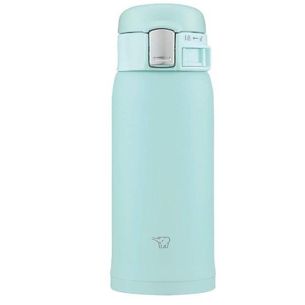 SM-SF36-AM Water Bottle, Direct Drinking, One-Touch Opening, Stainless Steel Mug, 12.2 fl oz (360 ml), Mint Blue