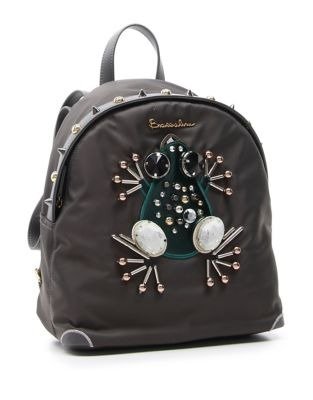 Keira Embellished Frog Backpack