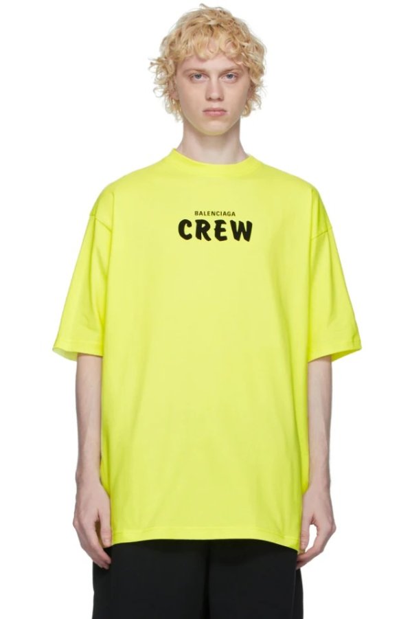 Yellow 'Crew' T-Shirt