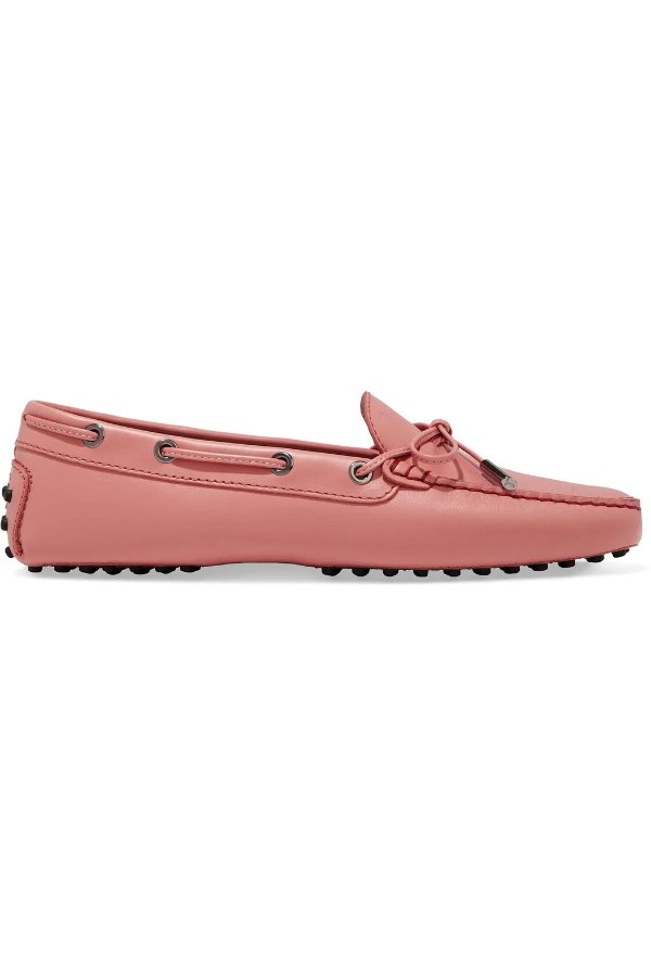 Heaven bow-detailed leather loafers