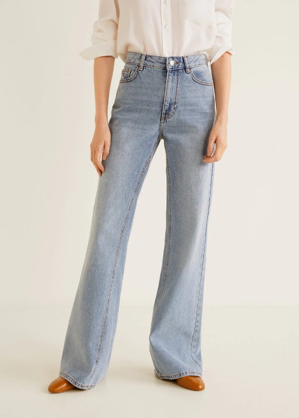 Decorative seam flared jeans - Women | OUTLET USA