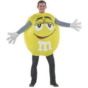 Airblown Inflatable Yellow M&M Adult Costume