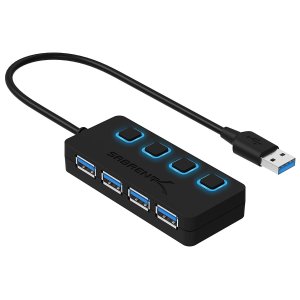 Sabrent 4-Port USB 3.0 Hub with Individual Power Switches