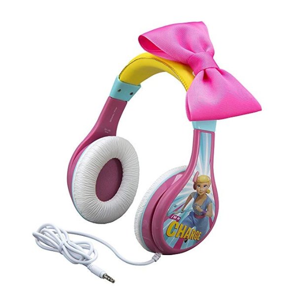 Kids Headphones for Kids Toy Story 4 Bo Peep Adjustable Stereo Tangle-Free 3.5Mm Jack Wired Cord Over Ear Parental Volume Control School Home Travel