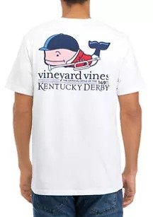 Kentucky Derby Bugler Character Whale Short-Sleeve Pocket Graphic T-Shirt