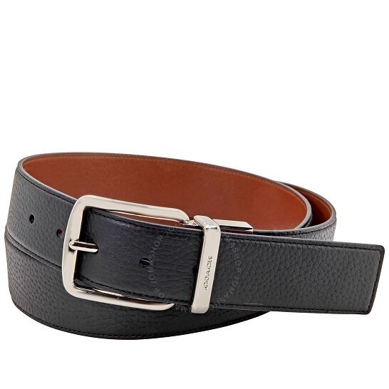 Harness Buckle Leather Belt, 38 mm