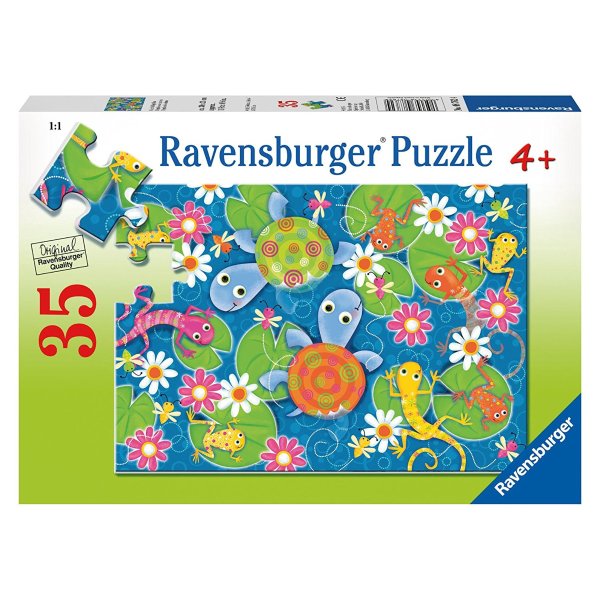 Colorful Reptiles Puzzle (35 Piece), Puzzle Size: 11.5 x 8.25 By Ravensburger From USA