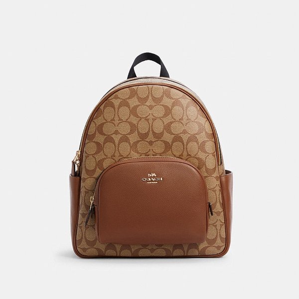 Court Backpack in Signature Canvas
