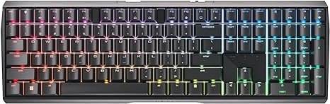 MX 3.0S Wireless Mechanical Gaming Keyboard. Aluminum Housing Built for Gamers w/MX Brown or Red Switches. RGB Backlit Color Display Over 16m Colors. (Black w/MX Brown Switches)