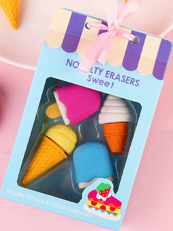 1box Ice Cream Shaped Eraser