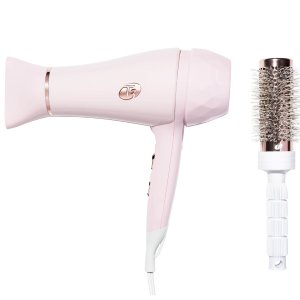 T3 Featherweight Luxe 2i Hair Dryer, Soft Pink & Rose Gold