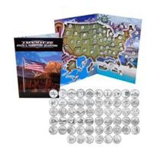 1999 - 2009 Complete Uncirculated State Quarter Set with Folder