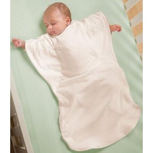 Summer Infant ComfortMe Wearable Blanket, Striped Blue, Large