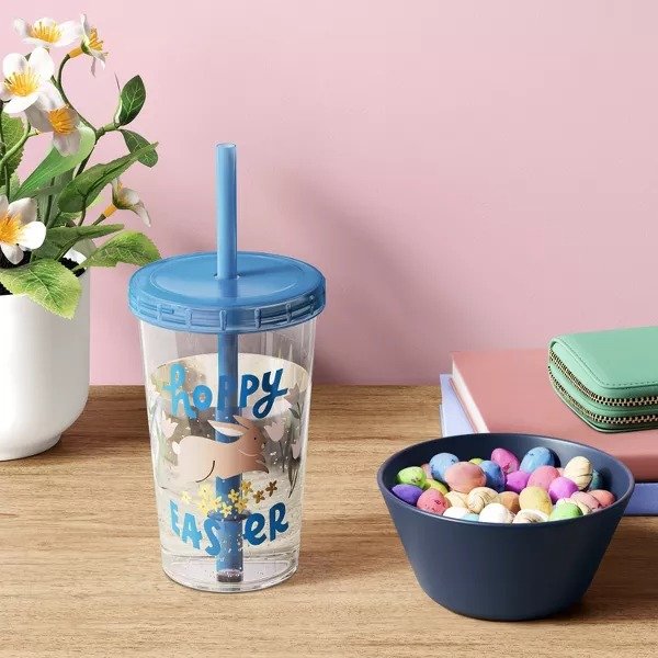 12oz Hoppy Easter Tumbler with Straw - Room Essentials™
