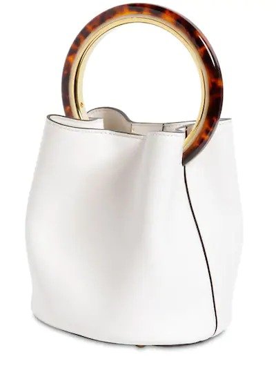 SMALL PANNIER LEATHER BUCKET BAG