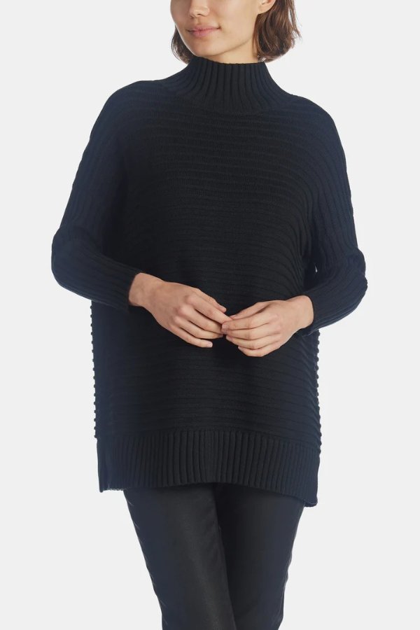 Mozart Ribbed High Neck Sweater