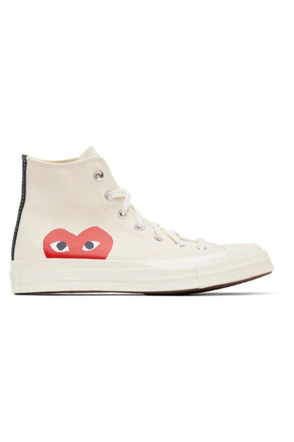 Off-White Converse Edition Half Heart Chuck 70 High Sneakers