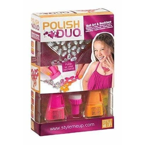 Style Me Up - Girls Manicure Kit for Kids - DIY Necklace for Kids - Kid Friendly Nail Polish - Craft Activities for Girls - SMU-1714