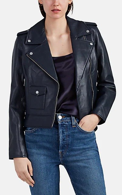 Crop Leather Moto Jacket Crop Leather Moto Jacket