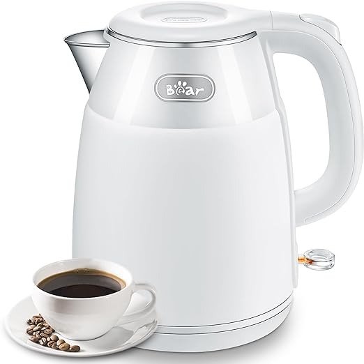 Electric Kettle, 1.5L Rapid-boil Water Boiler, Stainless Steel 304 Inside, 1500W Tea Kettle with Auto Shut Off & Boil Dry Protection, Electric Water Kettle Great for Tea and Coffee