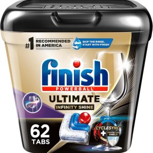 Finish Ultimate Plus Infinity Shine - 62 Count - Dishwasher Detergent