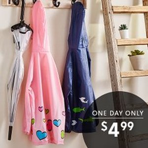 Today Only: LILLY of NEW YORK Kids Rain Coat Sale @ Zulily