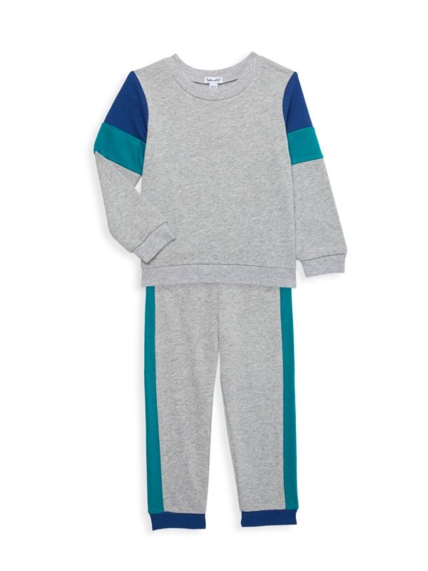 Little Boy's 2-Piece Sweatshirt & Jogger Set