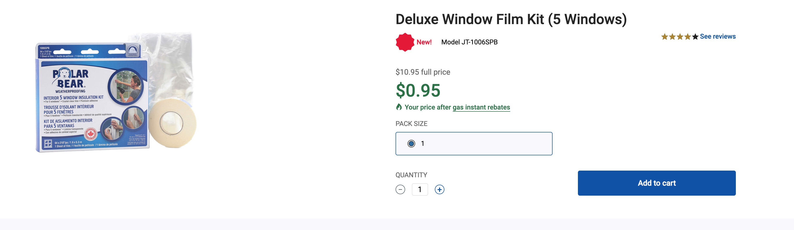 Deluxe Window Film Kit (5 Windows) | Consumers Energy Store