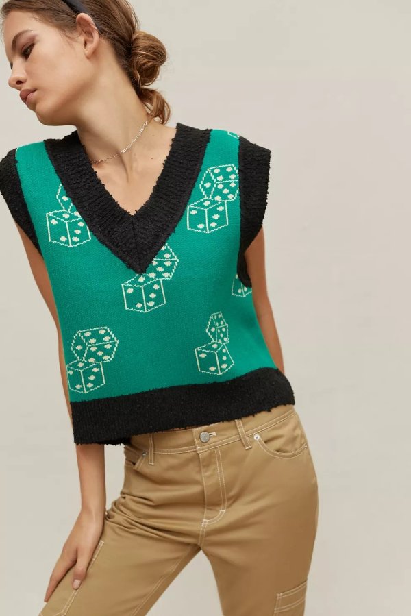 Jordie Jacquard Sweater Vest