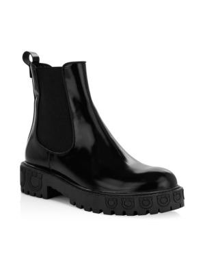 - Varsi Leather Combat Boots
