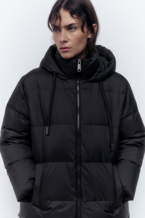 WATER AND WIND PROTECTION HOODED DOWN COAT