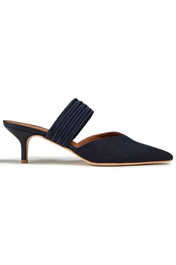 Maisie 45 braided cord and canvas mules