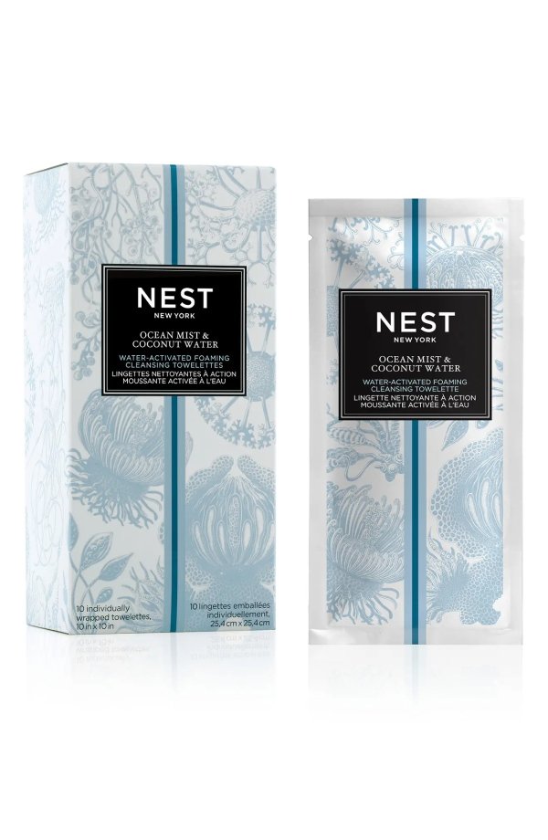 Ocean Mist & Coconut Water Activated Foaming Cleansing Towelettes