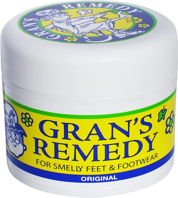 Gran's Remedy Natural Shoe Deodorizer and Foot Odor Eliminator Powder for Men, Women, and Kids, Absorb Sweat and Moisture, Neutralize Smelly Odors, Original