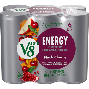V8 +ENERGY 黑樱桃口味能量饮料8oz 6罐